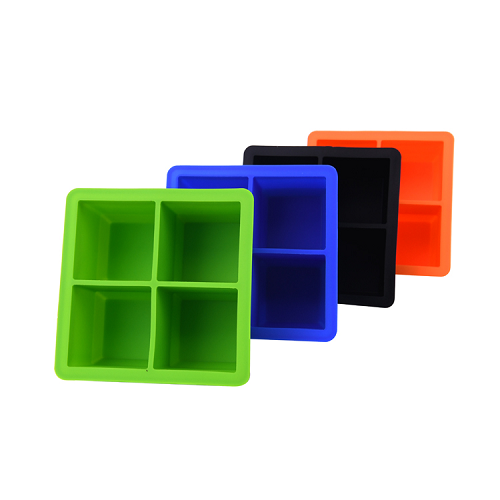 4 vaschette per il ghiaccio in silicone